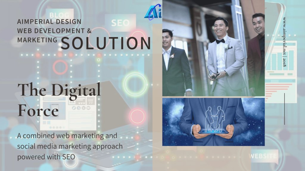 website, social media marketing, seo and analytics
